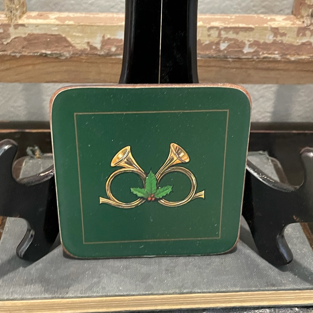 Vintage horn coasters